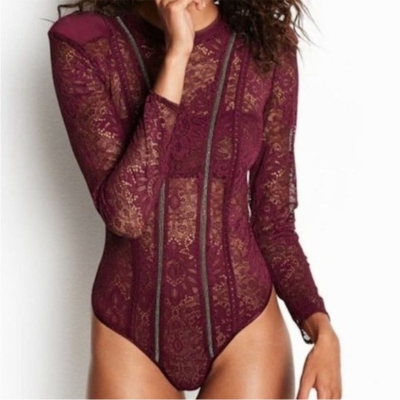 Victoria's Secret Tops - Victoria's Secret Lace Bodysuit Women’s Size S